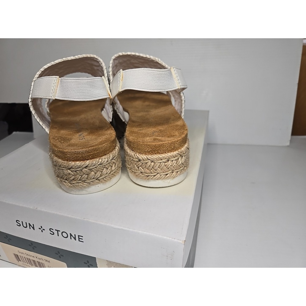 Sun Stone Karli White 9 M Sandals Womens Shoes - Picture 4 of 5